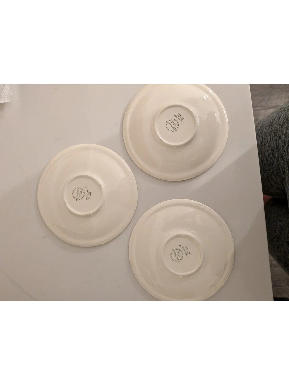 Vintage Wedgwood Patrician Saucers – Set of 3 – Made in England